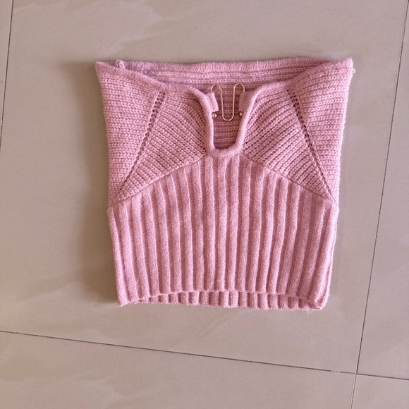 Commense Tops - Commense Soft Pink Ribbed Knit Top size M
